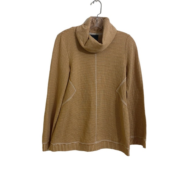 Maeve, Anthropologie Long Sleeve Striped  Cowl Neck Top, Size Small - Picture 1 of 3